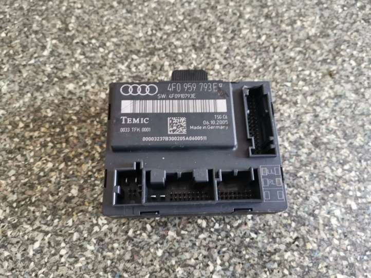 4F0959793E Audi A6 S6 C6 4F Durų elektronikos valdymo blokas