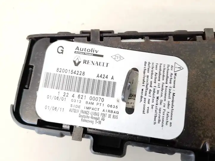 Renault Laguna (2001 - 2005)  8200154228 Подушка безопастности сиденья