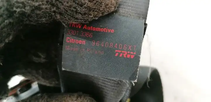 Citroen C3 (2002 - 2009) 96408406XT Передний ремень безопасности — фото 3