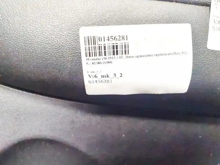 Hyundai i30 (2007 - 2012) 82380-2r000 Обшивка передней двери — фото 2