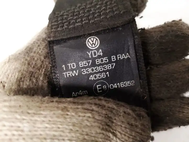 Volkswagen Touran I (2003 - 2010) 1T0857805B Задний ремень безопасности — фото 2