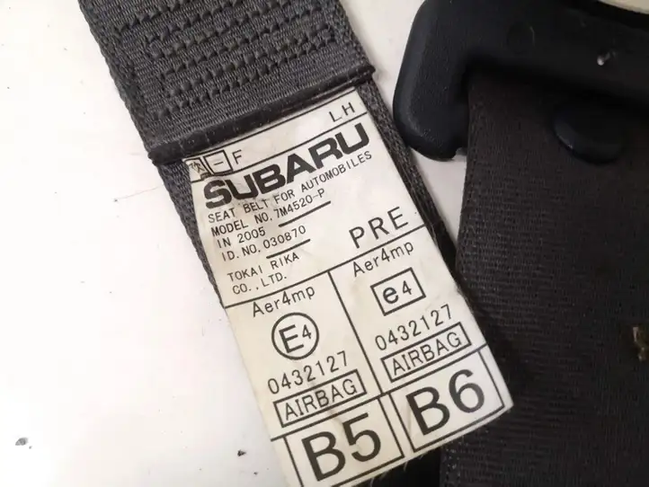 Subaru Legacy (2003 - 2009) 7m4520p Передний ремень безопасности — фото 3