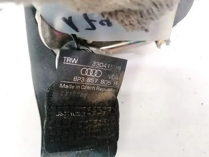 Audi A3/S3 8L (2000 - 2003) 8P3857805B Задний ремень безопасности — фото 3