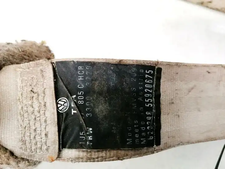 Opel Zafira (2006 - 2008)  33003729 Задний ремень безопасности