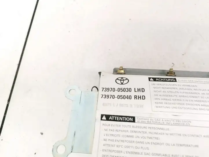 Toyota Avensis T220 (2000 - 2003) 7397005030 Подушка безопасности пассажира — фото 2