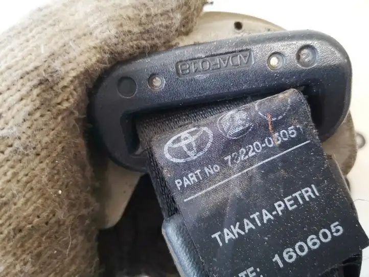 Toyota Avensis T250 (2003 - 2006) 7322005051 Передний ремень безопасности — фото 3