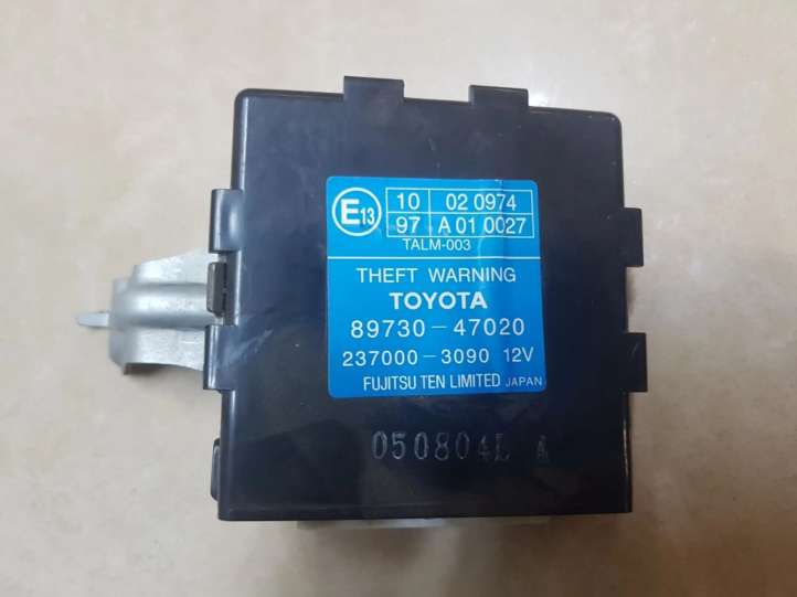 8973047020 Toyota Prius (XW20) Signalizacijos valdymo blokas