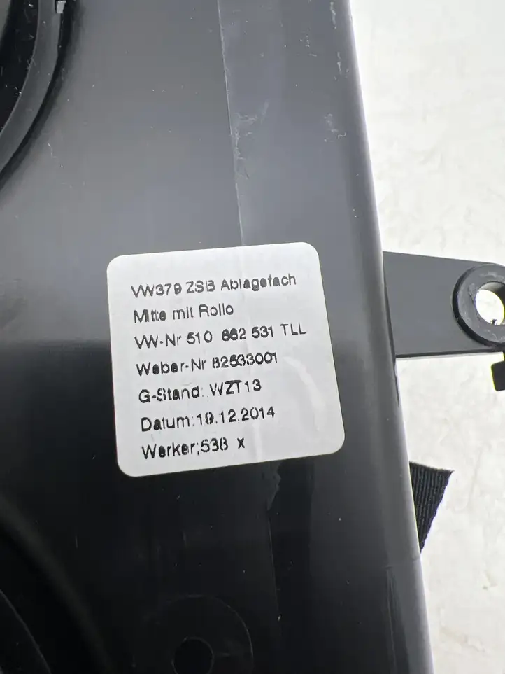 Volkswagen Golf Sportsvan (2014 - 2017) 510862531 Ящик центральной консоли — фото 2