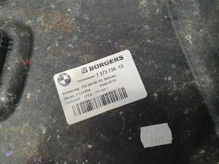 BMW 3 F30 F35 F31 (2012 - 2018) 7273738 Боковая обшивка багажника — фото 3