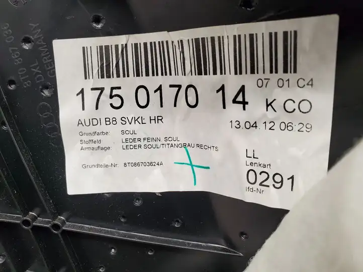 Audi S5 8T (2011 - 2016) 8T0867036 Обшивка задней боковой панели (купе) — фото 3