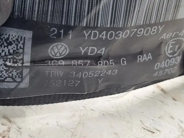 Volkswagen PASSAT B6 (2005 - 2010) 3C9857805G Задний ремень безопасности — фото 2