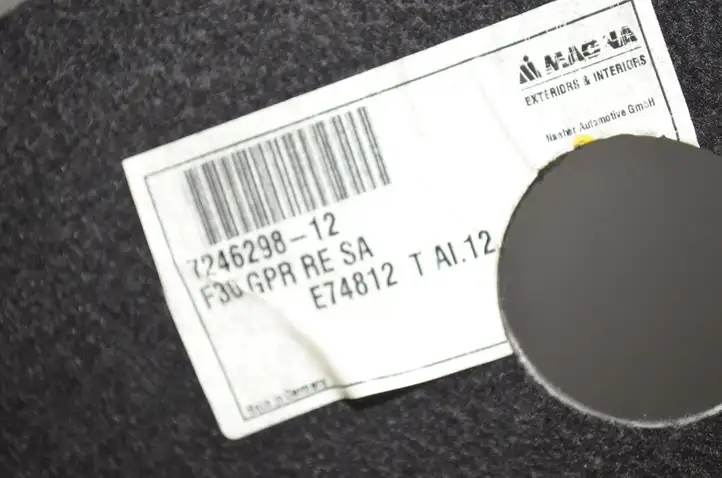 BMW 3 F30 F35 F31 (2012 - 2018) 7246298 Боковая обшивка багажника — фото 3