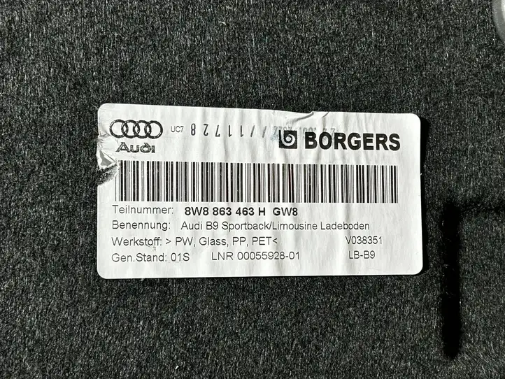 Audi A5 (2016 - ) 8W8863463H Пол багажника — фото 3