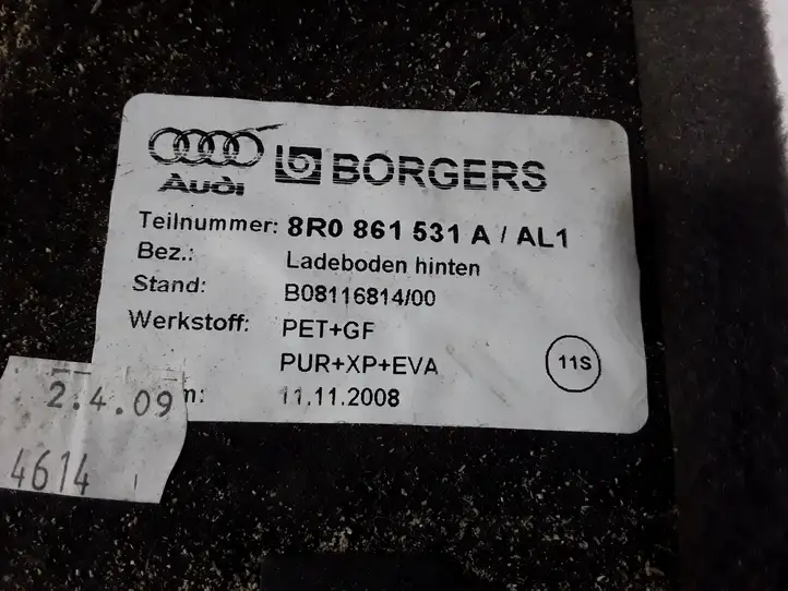 Audi Q5 SQ5 (2008 - 2012) 8R0861531A Пол багажника — фото 3