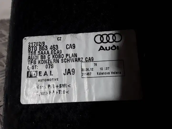 Audi A4 S4 B8 8K (2011 - 2015) 8T0863463 Коврик багажника — фото 3