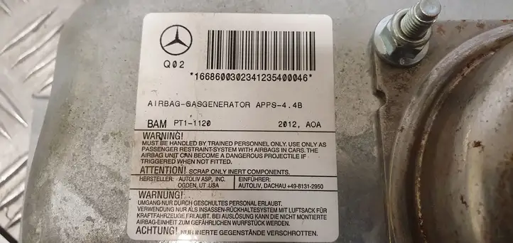 Mercedes-Benz ML W166 (2012 - 2017) A1668600302 Подушка безопасности пассажира — фото 5