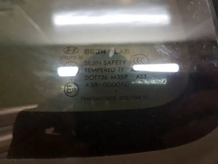 Hyundai Tucson JM (2004 - 2009) 43R000050 Боковое стекло в середине кузова — фото 2