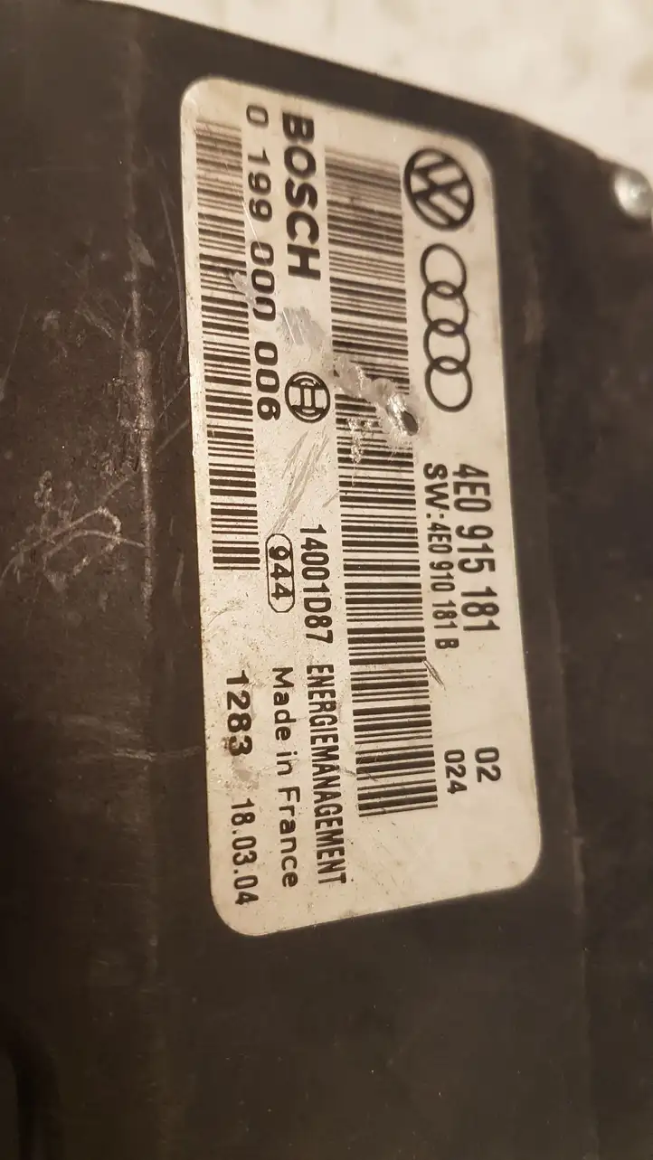 Audi A8 S8 D3 4E (2005 - 2007) 4E0915181 Блок управления аккумулятором — фото 4