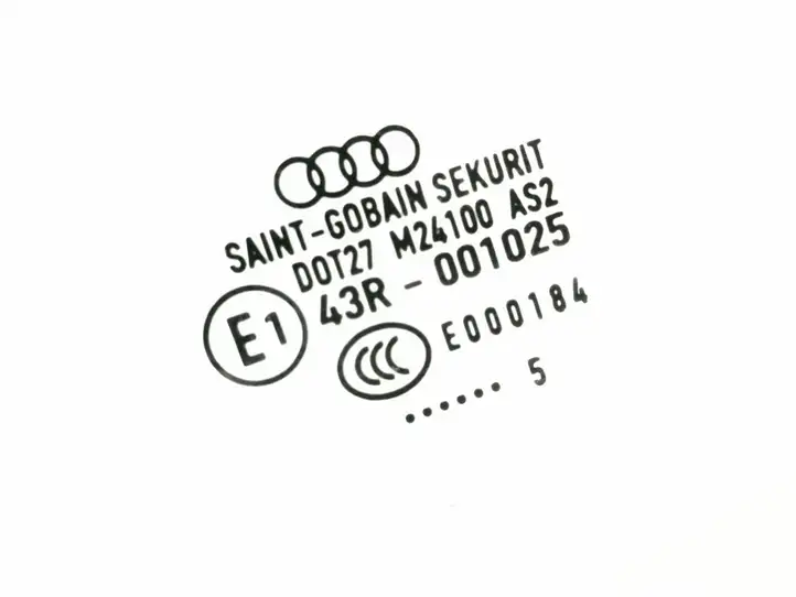 Audi A4 S4 B7 8E 8H (2004 - 2009) DOT27M24100AS2 Стекло передней двери — фото 2