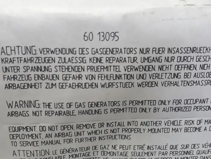 Mercedes-Benz A W168 (1997 - 2004) 1688600605 Подушка безопасности пассажира — фото 5