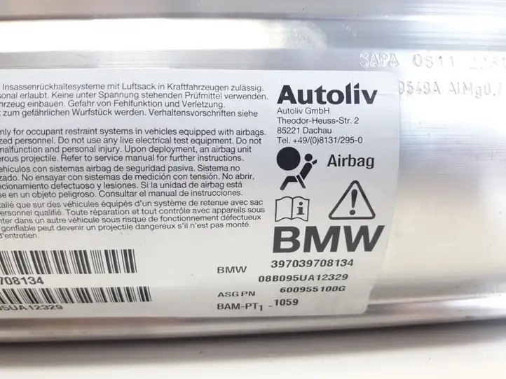 BMW 5 E60 E61 (2004 - 2010) 397039708134 Подушка безопасности пассажира — фото 3