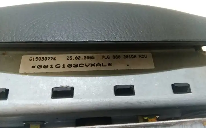 Volkswagen Touareg I (2002 - 2010) 7L6880201DA Подушка безопасности руля — фото 3