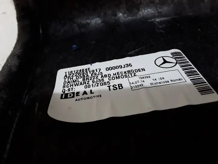 Mercedes-Benz S W222 (2013 - ) A2226931917 Прочая отделка багажника — фото 4