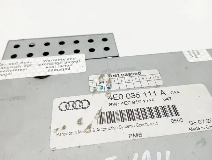 Audi A6 S6 C6 4F (2004 - 2008) 4E0035111A Магнитола / мультимедийная система — фото 5