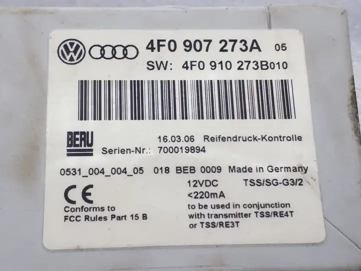 Audi Q7 4L (2005 - 2009) 4F0907273A Прочие блоки управления — фото 4