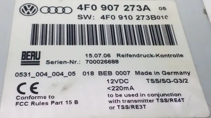 Audi Q7 4L (2005 - 2009) 4F0907273A Прочие блоки управления — фото 4