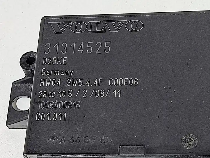 Volvo S80 (2009 - 2013) 31314525 Блок управления парктрониками — фото 4