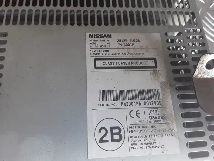 Nissan Qashqai (2006 - 2010) 281859U10A Магнитола / мультимедийная система — фото 2
