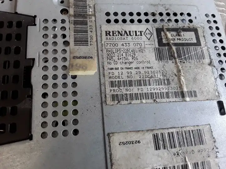Renault Scenic I (1996 - 2003) 7700433070 Магнитола / мультимедийная система — фото 2