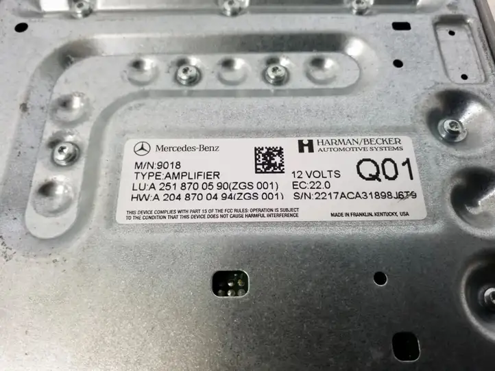Mercedes-Benz GL X164 (2006 - 2012) A2518700590 Усилитель звука — фото 3