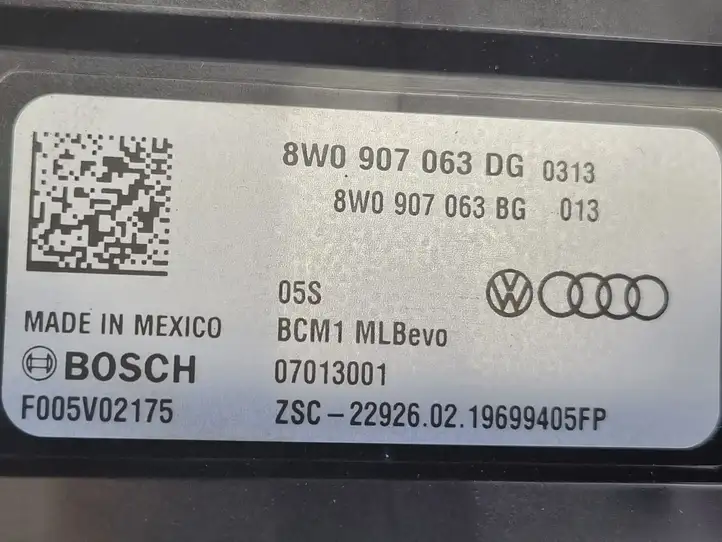 Audi Q5 SQ5 (2017 - ) 8W0907063DG Модуль комфорта — фото 2