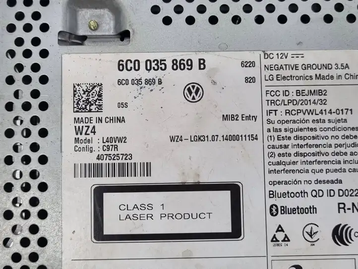 Volkswagen Polo V 6R (2009 - 2015) 6C0035869B Магнитола / мультимедийная система — фото 7
