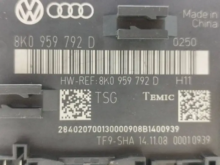 Audi Q5 SQ5 (2008 - 2012) 8K0959792D Блок управления дверью — фото 5