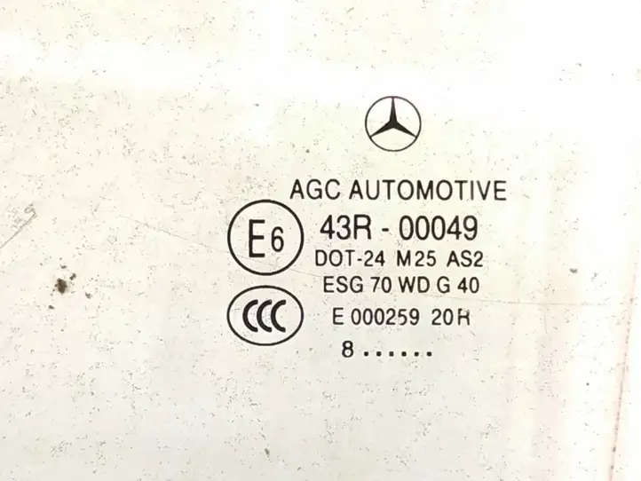 Mercedes-Benz C W204 (2007 - 2014) A2047350310 Стекло задней двери — фото 2