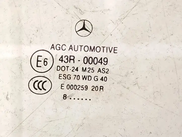 Mercedes-Benz C W204 (2007 - 2014) A2047350410 Стекло задней двери — фото 2
