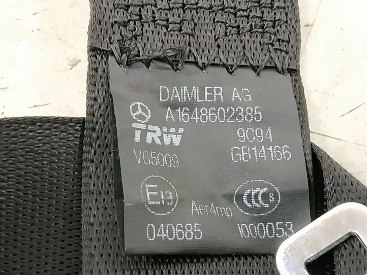 Mercedes-Benz ML W164 (2005 - 2011) Задний ремень безопасности — фото 6