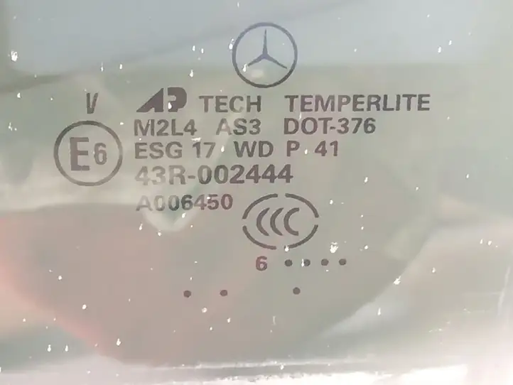 Mercedes-Benz GL X164 (2006 - 2012) A1647350910 Стекло задней двери — фото 4