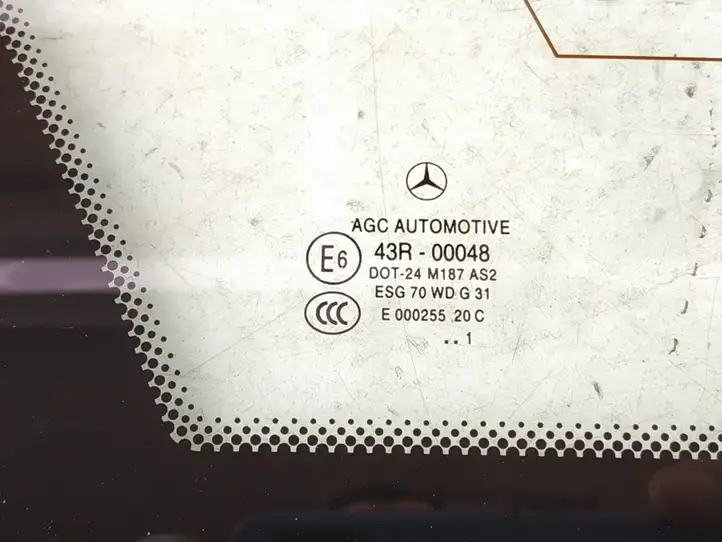 Mercedes-Benz C W204 (2007 - 2014) 2046707712 Заднее боковое стекло — фото 3