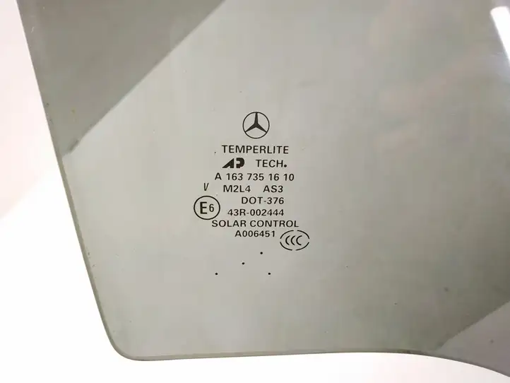 Mercedes-Benz ML W163 (1997 - 2005) Стекло задней двери — фото 2