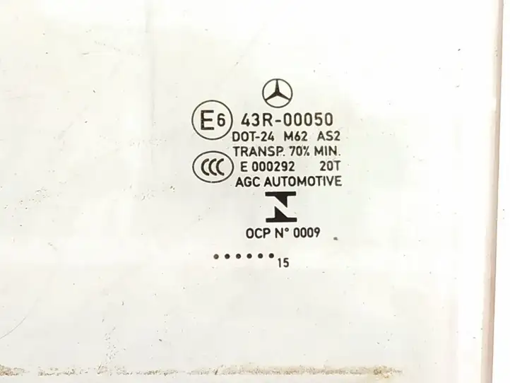 Mercedes-Benz CLA C117,X117,W117 (2013 - 2019) Стекло задней двери — фото 3