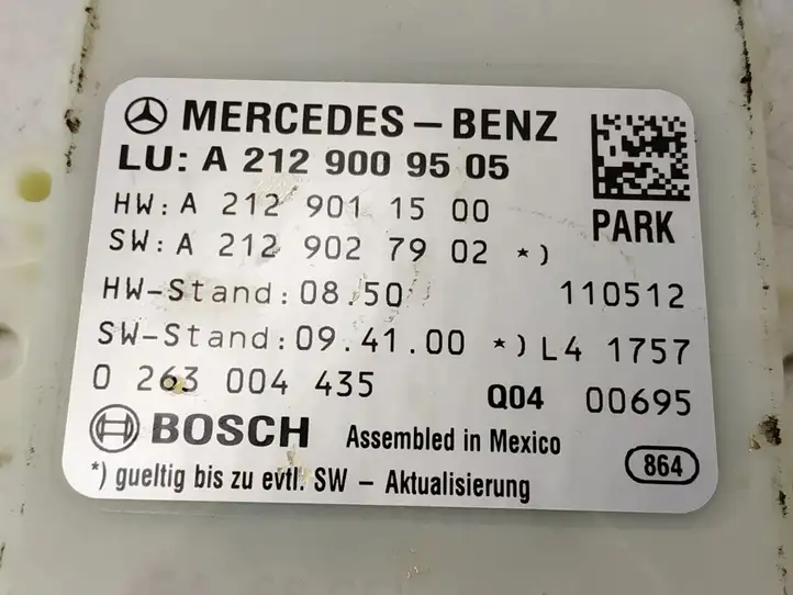 Mercedes-Benz E W212 (2009 - 2016) DALISID1655 Блок управления парктрониками — фото 2