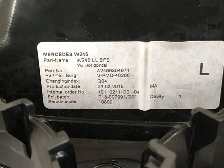 Mercedes-Benz B-class W246 (2014 - 2018) Отделка внутренней панели салона — фото 4