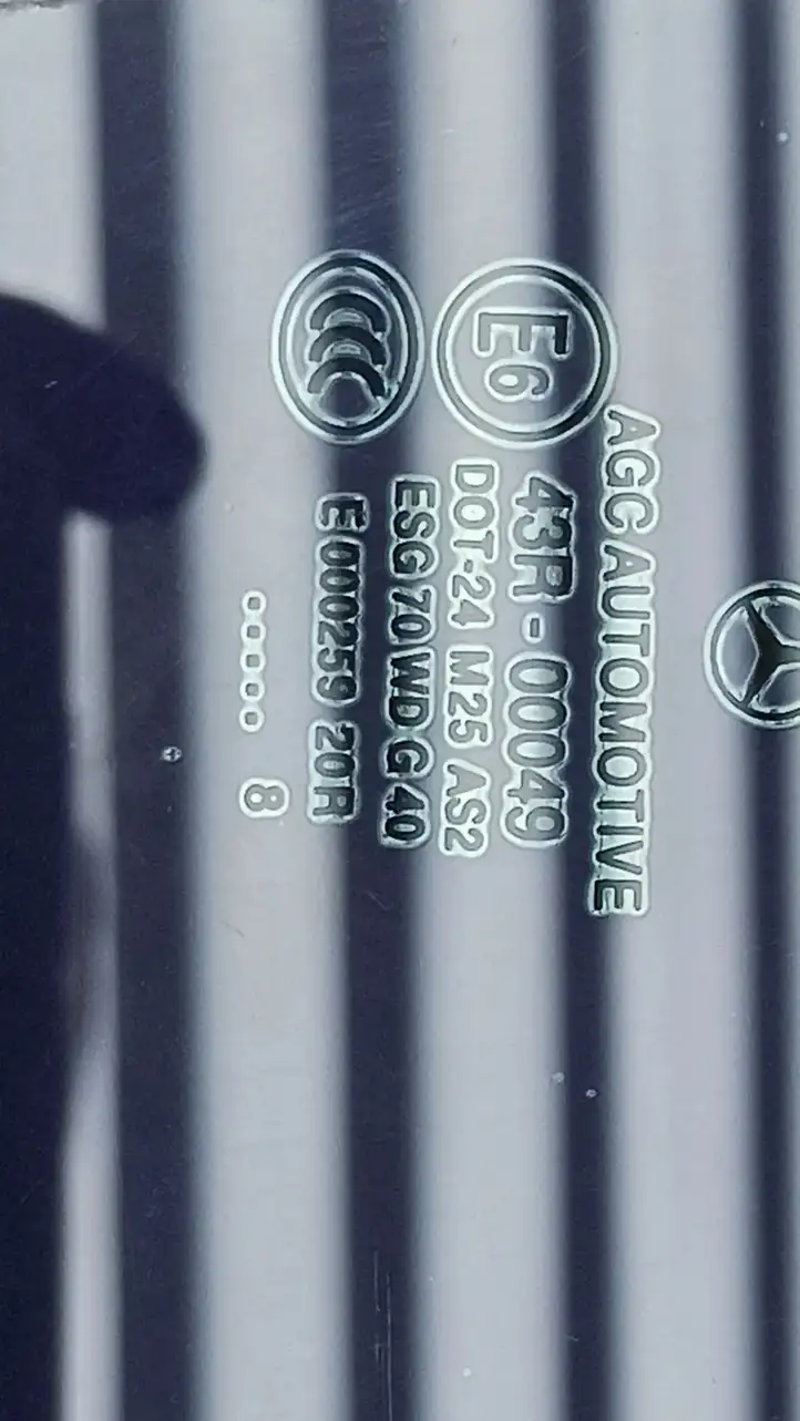 Mercedes-Benz C W204 (2007 - 2014) E00025920R Стекло задней двери — фото 6