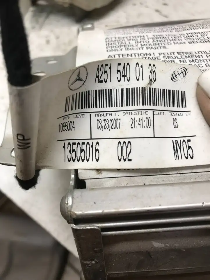 Mercedes-Benz E W211 (2002 - 2009) A2515400136 Подушка безопасности пассажира — фото 2