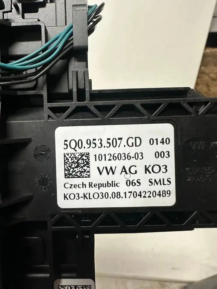 Seat Leon (5F) (2012 - 2019) 5Q0953507GD Контактное кольцо SRS — фото 7