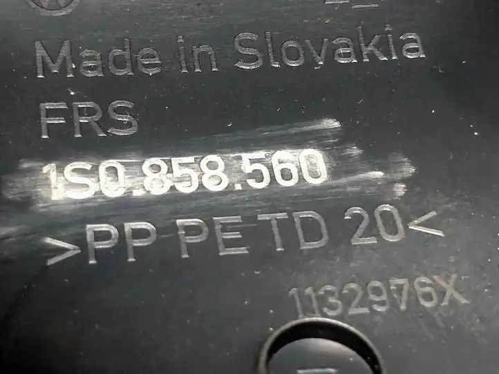Volkswagen Up (2011 - ) 1S0858560 Обшивка рулевой колонки — фото 6